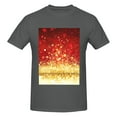 thumbnail image 4 of Bingfone Red Gold Glitter Men'S Loose Fit Short-Sleeve Pocket T-Shirt, 4 of 7