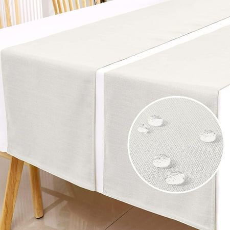 Table Runner 108 Inches Long Linen Textured Burlap Waterproof Decor For Dining Room Family Dinner Party Feature Extra Soft And Thick Fabric 2 Pack 14 X Ivory Canada Table Runner 108 Inches Long Linen, How Many Inches Is A 10 Seater Table Cloth