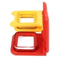 thumbnail image 3 of Découpeur de Sandwichs et Décrasseur, 2 Pcs Moules en Acier Inoxydable pour Découper les Sandwichs, Moule à Pain et à Biscuits, Rouge & Jaune, 3 of 14