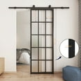 thumbnail image 5 of JUBEST 30in x 84in Frosted Glass Barn Door, Heavy Duty DIY Glass Sliding Barn Door Slab without Installation Hardware Kit, 5 of 8