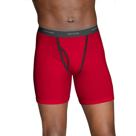 Big Men's Dual Defense Ringer Style Boxer Briefs Extended Sizes, 4 Pack