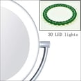 thumbnail image 4 of Rechargeable Lighted Makeup Mirror with Dimmable Lights, 3-10X Makeup Mirror with Lights and Magnification Mirrors with LightsDouble Source Vanity Mirror, 4 of 8