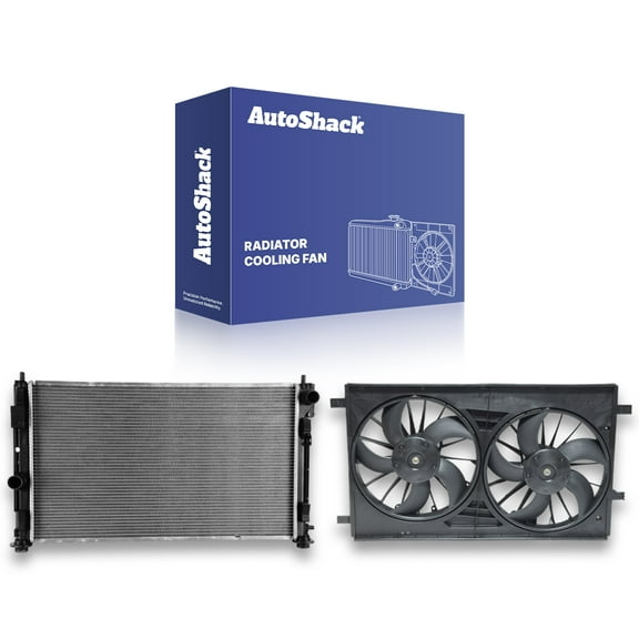 AutoShack Radiator Cooling Fan Assembly | Replacement for 2007-2016 Jeep Patriot | 2-PC