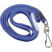 SICURIX Sicurix Adjustable Breakaway Safety Lanyard with Hook, 36 in L X 1/4 in W, Blue, Pack of 12