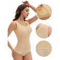 thumbnail image 3 of Unique Bargains Women's Wide Strap Camisoles with Built-In Padded Bras XL Beige, 3 of 6