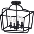 thumbnail image 6 of Blanche 4-Light Matte Black Semi-Flush Mount Light, 6 of 6
