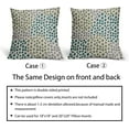 thumbnail image 6 of Teal Green Pillow Covers 16x16 Set of 2 Boho Design Gray Polka Dot Throw Pillows Modern Art Trendy Print Decorative Outdoor Pillowcase Square Cushion Cover Linen Pillow Case for Home Sofa Couch Bed, 6 of 6