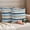 Sea blue, khaki, light blue, variant on Pack of 2 Red Navy Blue Striped Outdoor Pillow Covers Decorative, Waterproof Pillow Protector, Farmhouse Stripes Modern Abstract Art Lumbar Throw Pillowcases for Patio Couch Sofa Home Decor 20"x12"