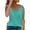 Mint Green, variant on Idoravan Tank Tops for Women Fashion Women's Summer V-Neck Lace Patchwork Sleeveless Sexy Top Blouse
