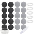 thumbnail image 1 of Paquete de 25 almohadillas de repuesto para Pedi Vac portátil eléctrico removedor de callos lima de pies para exfoliación talones agrietados piel muerta con un cepillo limpio (20 almohadillas de cabez, 1 of 5