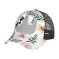 thumbnail image 6 of Lsque Cute Cartoon Sloth Printed Trucker Hat - Baseball Cap for Men Women - Breathable Mesh Side, Adjustable Fit - for Casual Wear, 6 of 7
