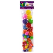 Go Create Shimmer Poms, 75-Pack Rainbow Pom Balls