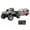 Gray, variant on USB-C Rechargeable RC Truck with Trailer - 1:64 Scale Remote Control Car with LED Lights, 2.4GHz Wireless