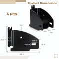 thumbnail image 4 of E Track Wood Beam Brackets, 4PCS E Track Wood Beam Socket Fittings, Cargo Tie Down Accessories, Cargo Storage Lumber Brackets for Trucks, Trailers, RVs, Vans, 4 of 6