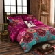 thumbnail image 2 of Funda Nórdica 3 Piezas Exotic Style Bedding Coverset Boho Bedding Set Blue, 2 of 7