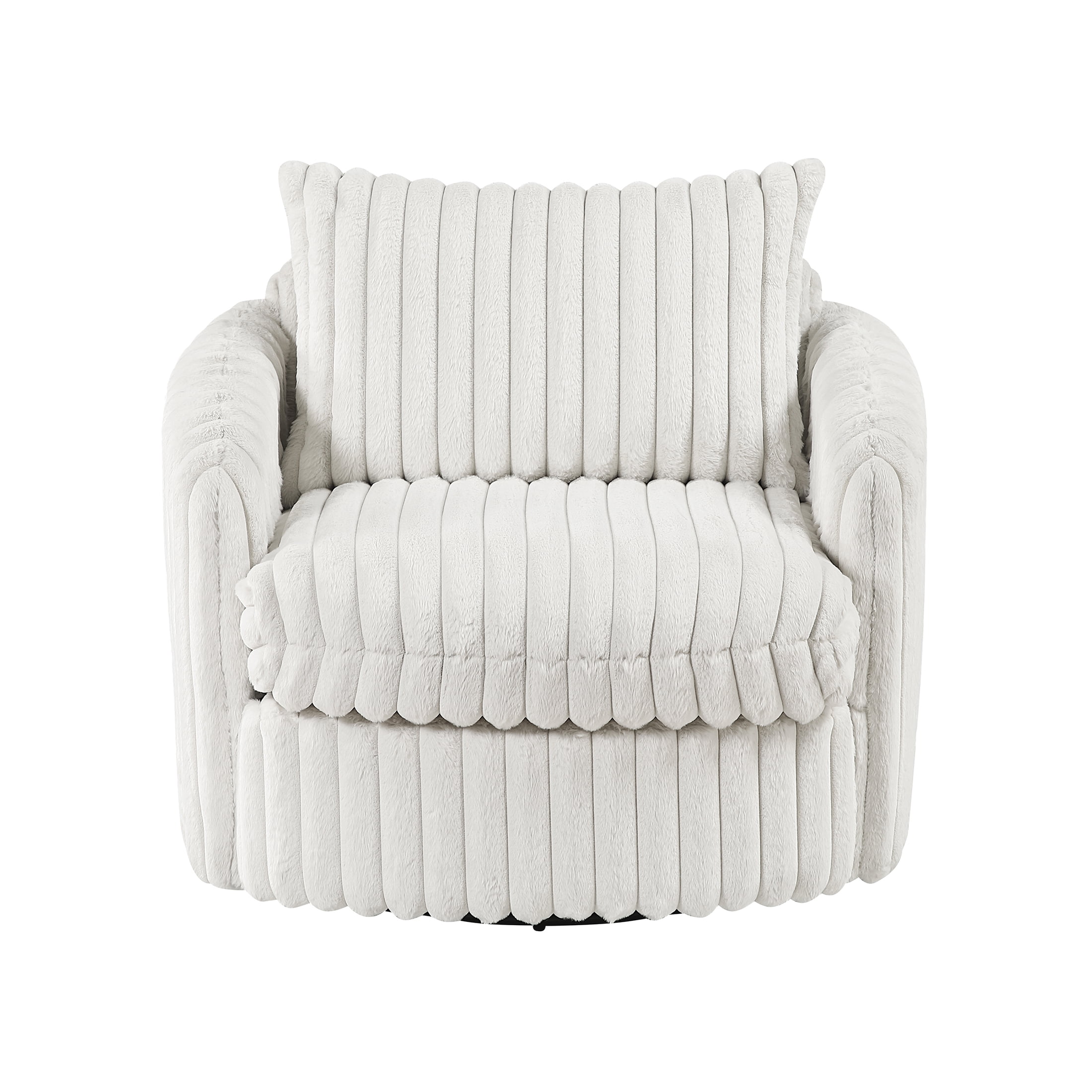 OakvillePark Ravenridge Corduroy Swivel Chair, Beige