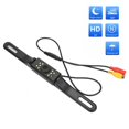 thumbnail image 1 of Cámara de matrícula, 9LED para automóvil a prueba de agua Placa de matrícula Vista posterior Cámara de marcha atrás Gran angular IP67 Sistema de monitoreo de copia de seguridad de visión nocturna a pr, 1 of 5