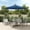 Azure, variant on vidaXL Cantilever Garden Parasol Sand Polyester fabric Large Tiltable
