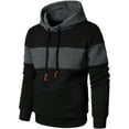 thumbnail image 3 of HOOD CREW Patchwork Waffle-Knit Pullover, Hooded Sweatshirt (Men's), 3 of 6