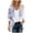 Blue, variant on Womens Chiffon Cardigan Floral Print Puff Sleeve Loose Fit Cover Up Blouses Blue,2XL