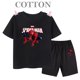 thumbnail image 2 of Conjunto de camiseta y pantalones cortos de algodón para niños de Marvel Spider Man de verano, ropa de dibujos animados para niños, conjunto de dos piezas de manga corta, conjunto para niñas y niños, 2 of 5