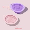 thumbnail image 3 of Limpiador de brochas de maquillaje de silicona, cuenco de limpieza plegable con borlas para polvos, brochas para sombras de ojos, tapete suave para lavar, herramientas de belleza, caja depuradora, 3 of 6