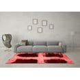 thumbnail image 3 of Ahgly Company Machine Washable Indoor Rectangle Abstract Red Modern Area Rugs, 3' x 5', 3 of 4