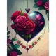 thumbnail image 1 of Pintura de diamante 5D DIY Taladro redondo completo Rose Spider Web Decoración del hogar (B6391) Hugtrwg Para estrenar, 1 of 9