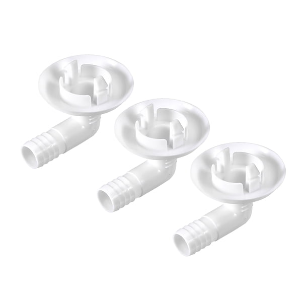 Conector de manguera de drenaje de aire acondicionado, accesorio en ángulo para unidades mini-split y unidades de ventana AC 30 mm 3 Pcs