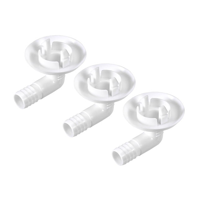 Conector de manguera de drenaje de aire acondicionado, accesorio en ángulo para unidades mini-split y unidades de ventana AC 30 mm 3 Pcs