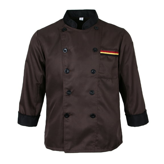 Men Women Chef Apparel Chef Jacket Coat Cook Uniform Coffee XL