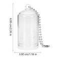 thumbnail image 3 of MasteelfCA 5pcs Mini Succulent Terrarium Pendants Cactus Glass Cover Pendant (No Plant), 3 of 9