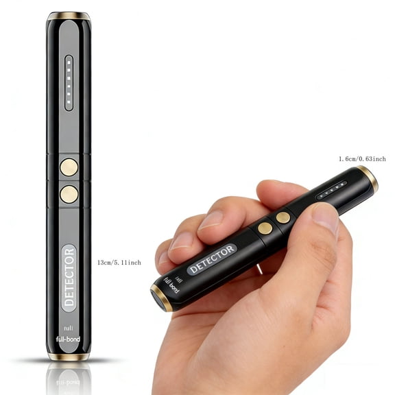 Hidden Camera Detectors – Small Anti Spy with GPS Tracker RF Detector for Wireless Cameras and Cars Tracking Device - Mini Travel Pen for Finding Spying Voice Recorder Bug Devices K33