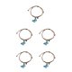 thumbnail image 1 of Minnieouse Juego de pulseras de aleación para parejas para parejas elegantes y sofisticadas para mujer Colgante de moda Charm 312B Azul claro 1 Type2 NO2, 1 of 6