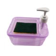 thumbnail image 1 of UOYOTT 2 In 1 Hand Soap Dispenser Hand Soap Dispenser Automatic Soap Dispenser And Press Pump Sponge Scrubber With Dispenser-purple-, 1 of 1