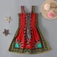 thumbnail image 1 of LOVZFMLL Girl's Pattern Long Sleeves Velvet Court Style Dress, 1 of 3