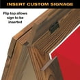thumbnail image 5 of Excello Global Products A-Frame Combo, Chalkboard and Coroplast Poster Holder, 24x36, Brown, 5 of 8