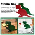thumbnail image 2 of ZOUBAOQ High-end Desktop Memo Green Dinosaur Clip Business Card Funny Organizer Decor Storage Note Message Pad Note Message Note Note Note Message Message Message Message Note Pad Message Message Mess, 2 of 8
