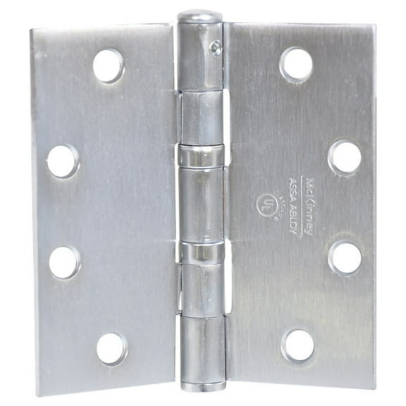 McKinney TA2714 5X5 26D Full Mortise Hinge 5-Knuckle Standard Weight 5 by 5 Square Corner Satin Chrome Finish