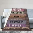 thumbnail image 4 of LHSHID Pastor''s Wife Appreciation Gifts Religious Gifts for Pastors Wife Throw Blankets for Couch Sofa Bed Warm Gifts 30x40in, 4 of 6