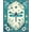 Teal, Pattern 7, variant on ODIKA 4'x6' Machine Washable Non-Slip Area Rug, Vintage Sink Dragonfly Design High Traffic Rug, Teal, 134276