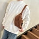 thumbnail image 5 of Bolsa de pecho de lona bandolera para hombre y mujer | Mochila bandolera de gran capacidad | Correa ajustable | Multibolsillo Viajes, Ciclismo, Exterior, Uso Casual | 33x16x9cm | 1 pieza | Blanco, 5 of 6