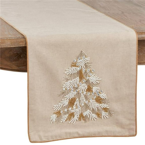Saro Lifestyle Christmas Tree Table Runner