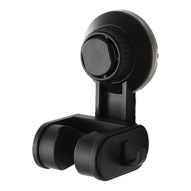 Yuarrent Soporte ajustable montado en la pared soporte autoadhesivo Simple sin taladrar estante multifuncional para colgar baño Universal Juegos de accesorios de baño Negro