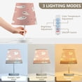 thumbnail image 3 of Table Lamps 3 Color 10 Way Dimmable LED Nightstand Lamp for Bedroom, Living Room, Home Office Pastel Pink Cute Ghosts Small, 3 of 7