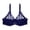 Blue, variant on Women’s Bras Womens Wireless Bra, Smooth Comfort Full Coverage Bra White 105C
