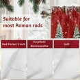 thumbnail image 7 of Christmas Truck Snowman Valances for Windows, 42 x 18in, Xmas Ball Snowflakes Animal Red Rod Pocket Kitchen Valance Curtain Light Filtering Window Treatments for Living Room Bedroom, 1 Panel, 7 of 7