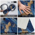 thumbnail image 4 of Haiem Navy Blue Marble Front Door Mat Indoor Outdoor Entrance, Waterproof All-Season, All-Weather Doormat, Durable Flannel Fabric, Fade Resistant, Low Profile, 16x24in, 4 of 8
