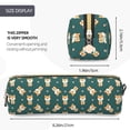thumbnail image 3 of Fotbe Cute Shiba Estuche para Lápices de Cuero con Estampado, Estuche con Cremallera Resistente, Organizador Compacto y Elegante para Papelería, 3 of 7