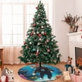 thumbnail image 7 of Sikiie Underwater Diving Cat 30-48 inches {designName} Print Christmas Tree Skirt Snowman Xmas Tree Skirt with Edge Christmas Decorations for Holiday Party30", 7 of 7